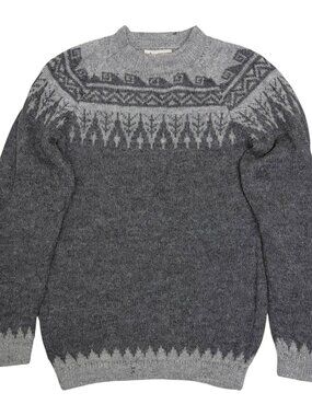 100% ALPACA WOOL Vintage Sweater Winter Fall Retro Womens Small